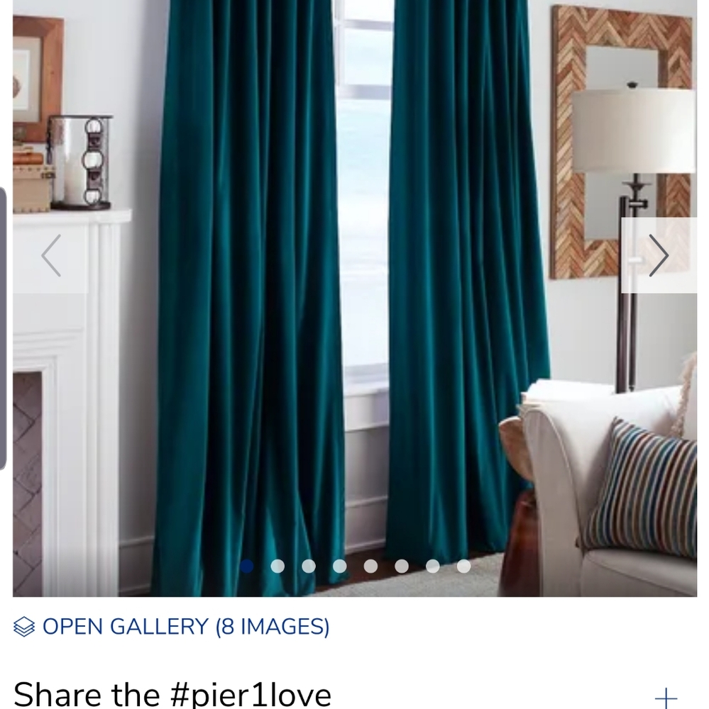 Velvet drapes x 2